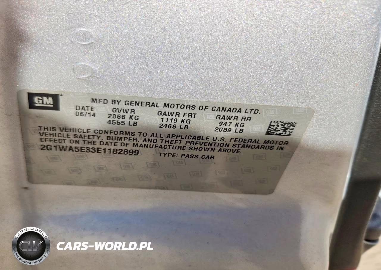 2014 Chevrolet Impala Limited Ls VIN:2G1WA5E33E1182899 - 12