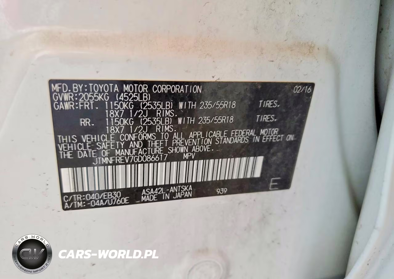 2016 Toyota Rav4 Se VIN:JTMNFREV7GD086617 - 14