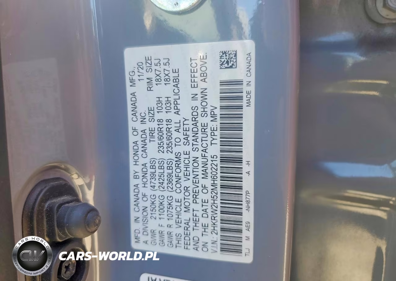2021 Honda Cr-V Ex VIN:2HKRW2H52MH602215 - 12
