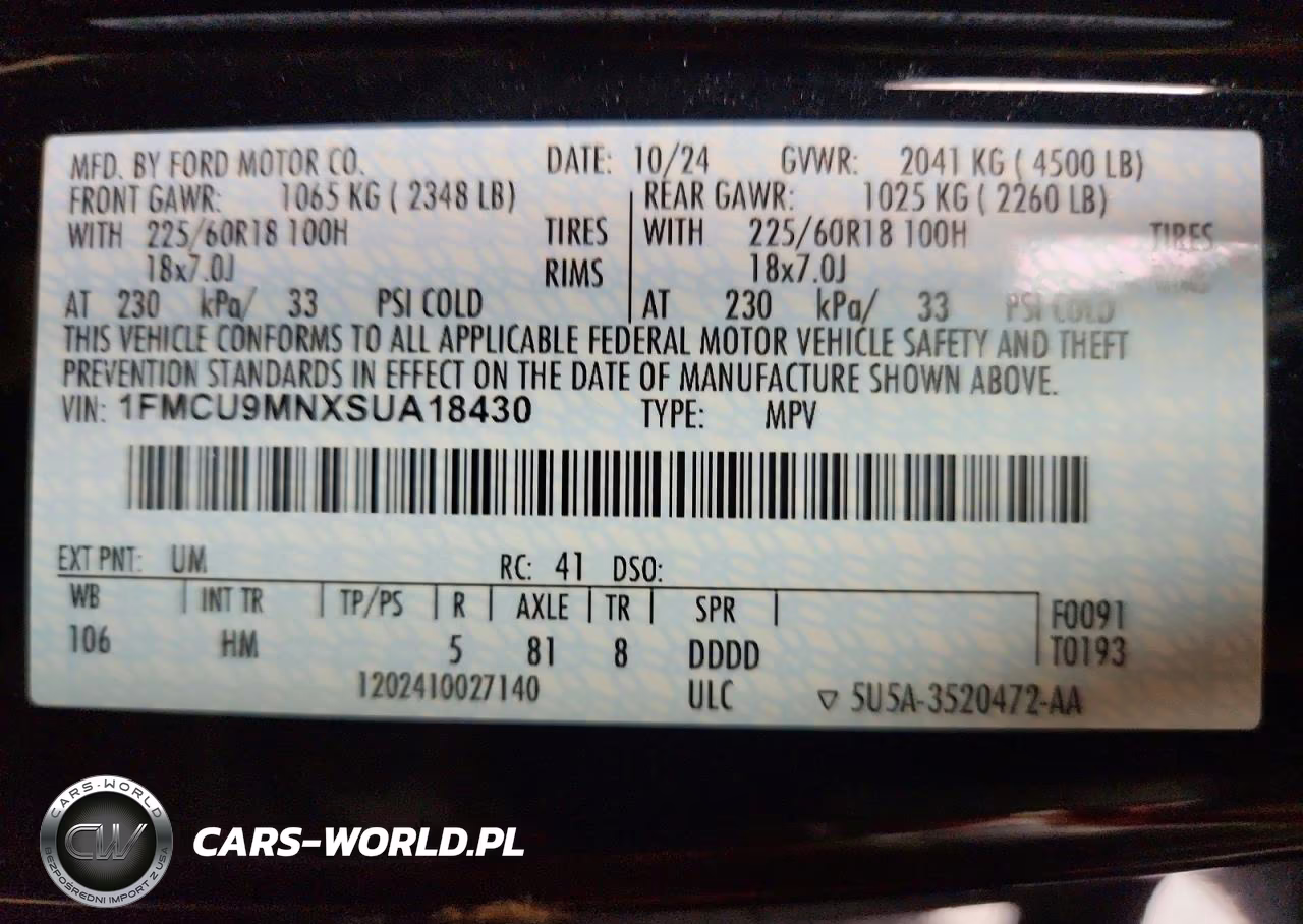 2025 Ford Escape St Line VIN:1FMCU9MNXSUA18430 - 12