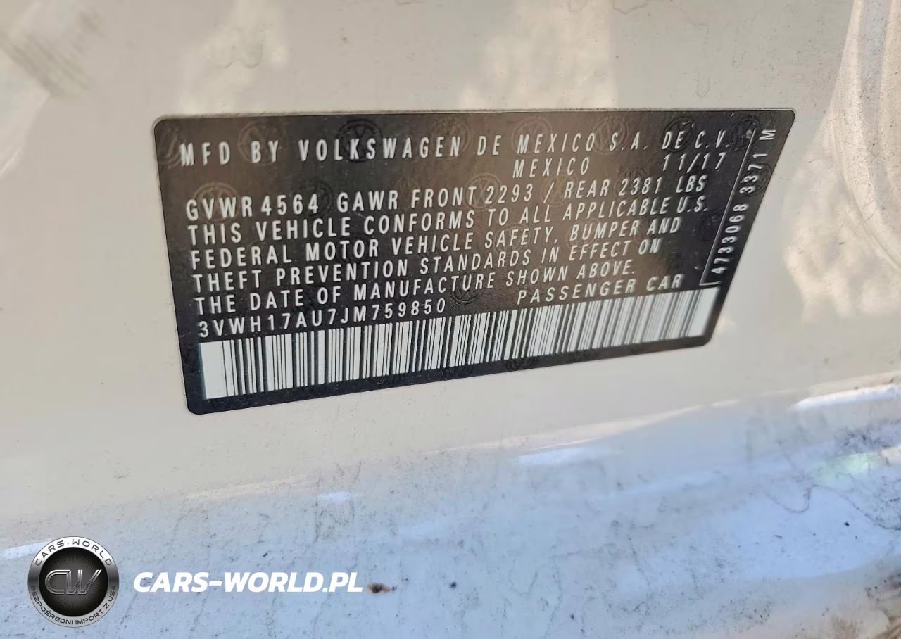2018 Volkswagen Golf Alltrack S VIN:3VWH17AU7JM759850 - 13