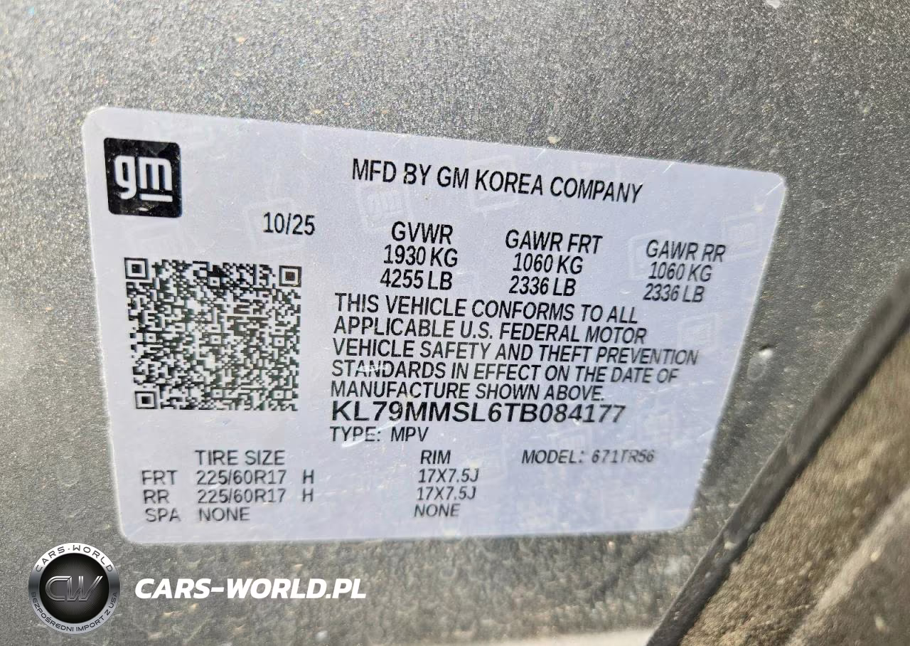 2026 Chevrolet Trailblazer Ls VIN:KL79MMSL6TB084177 - 13