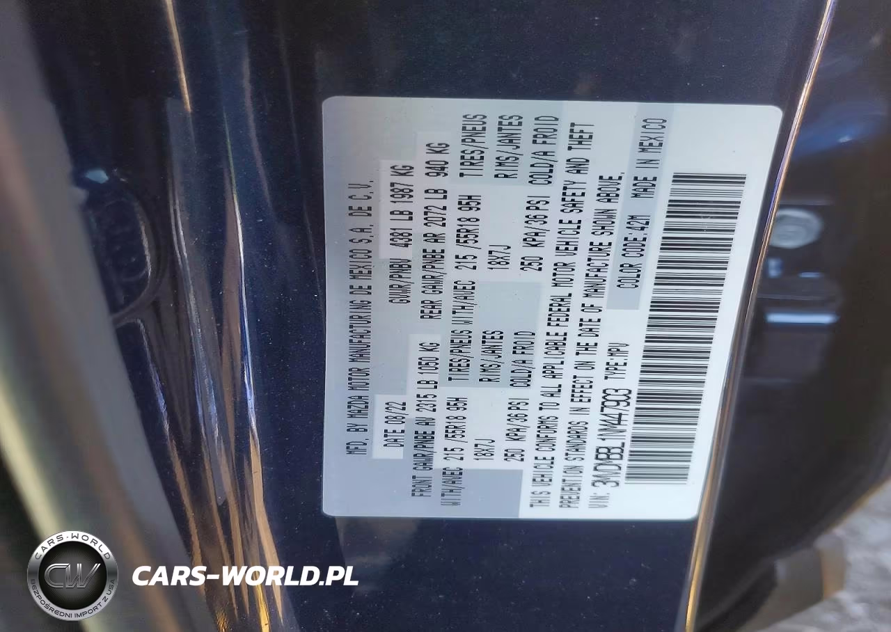 2022 Mazda Cx-30 Select VIN:3MVDMBBL1NM447903 - 13