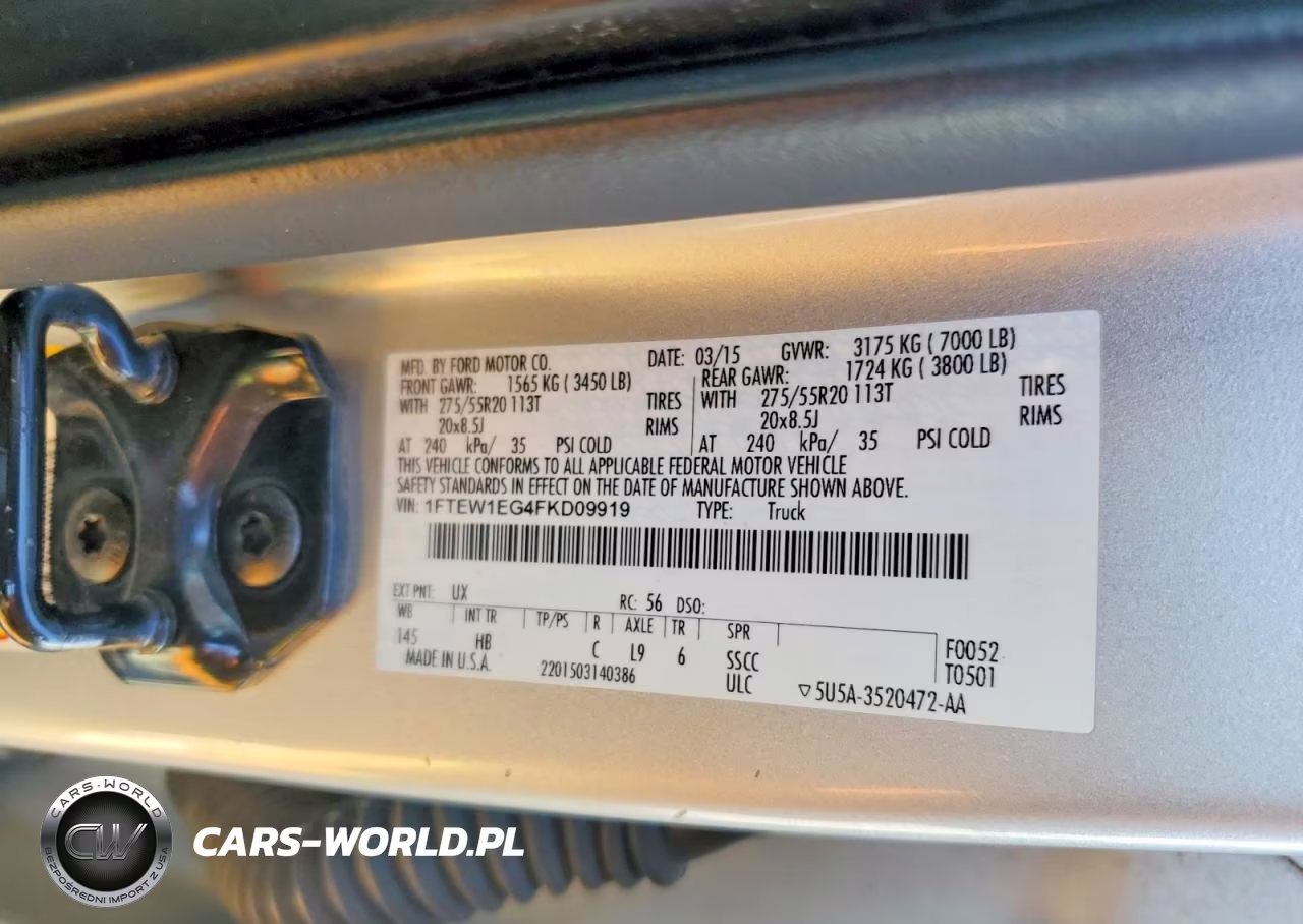 2015 Ford F150 Supercrew VIN:1FTEW1EG4FKD09919 - 12