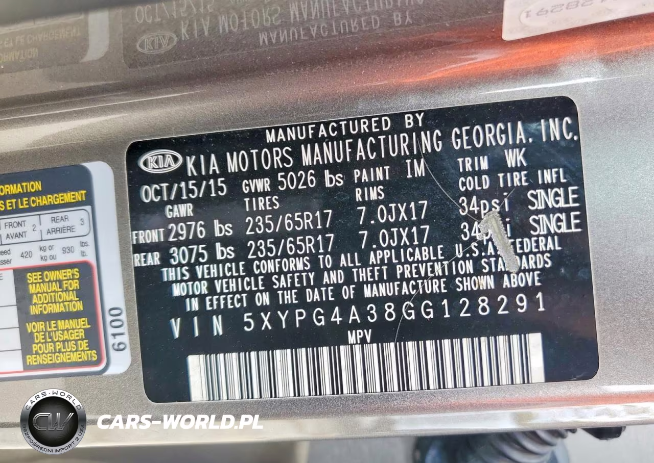 2016 Kia Sorento Lx VIN:5XYPG4A38GG128291 - 13