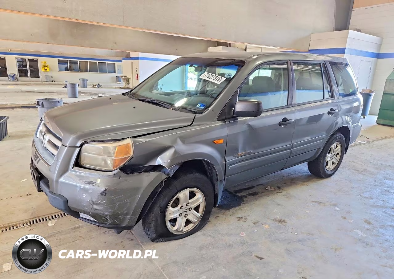 2007 Honda Pilot Lx VIN:5FNYF18187B008136 - 1