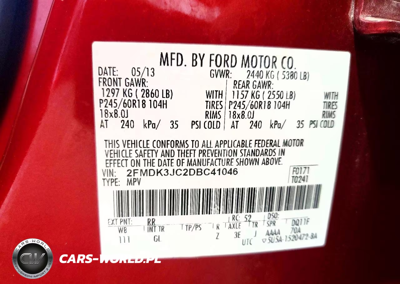 2013 Ford Edge Sel VIN:2FMDK3JC2DBC41046 - 13