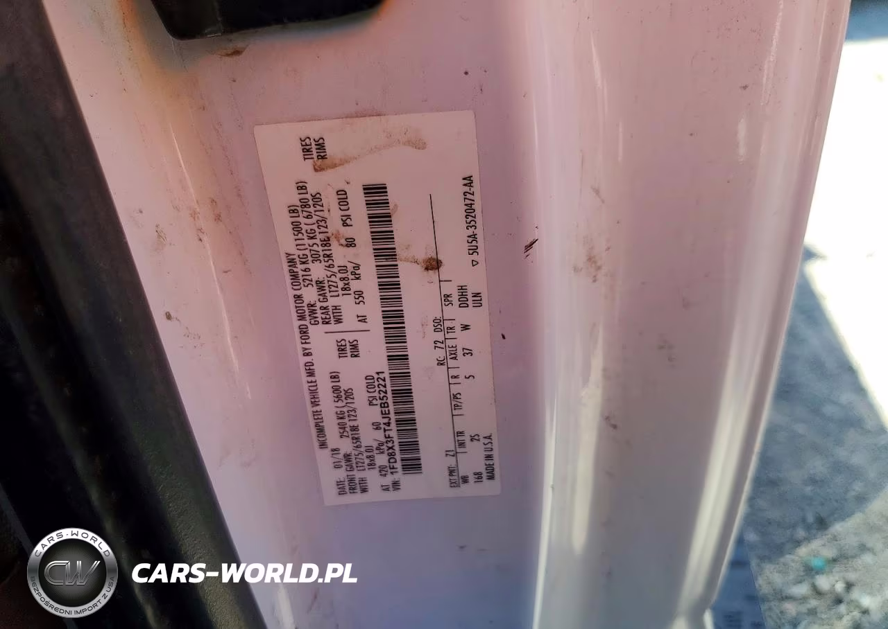 2018 Ford F350 Super Duty VIN:1FD8X3FT4JEB52221 - 11