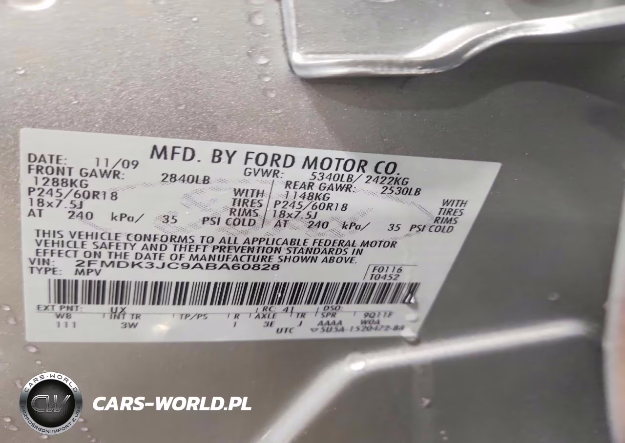 2010 Ford Edge Sel VIN:2FMDK3JC9ABA60828 - 14