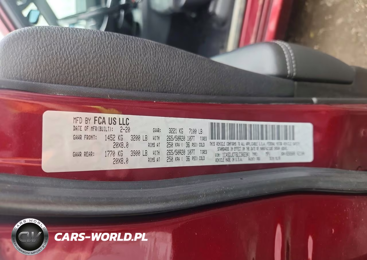 2020 Dodge Durango R-T VIN:1C4SDJCT6LC302341 - 13