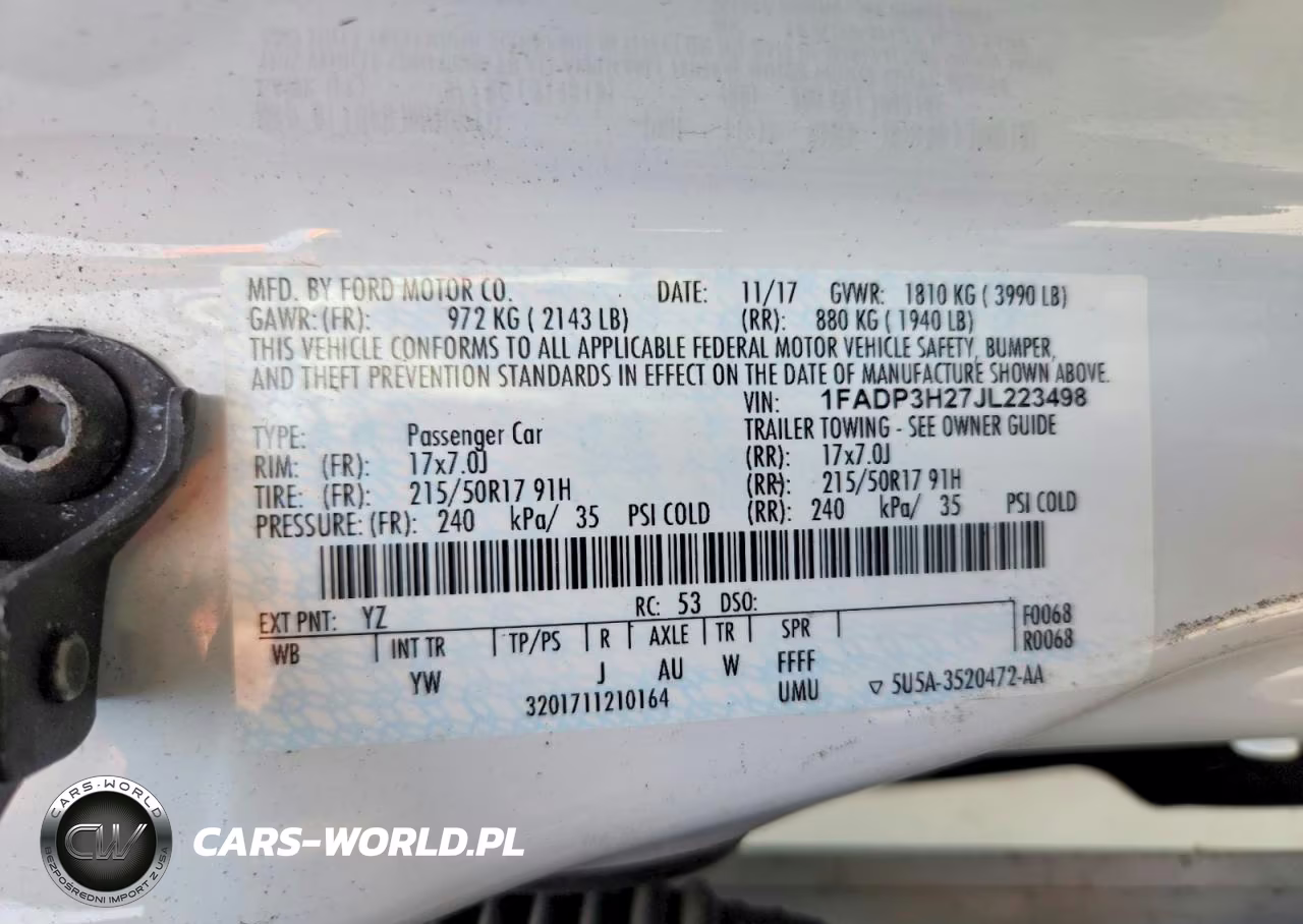 2018 Ford Focus Sel VIN:1FADP3H27JL223498 - 12