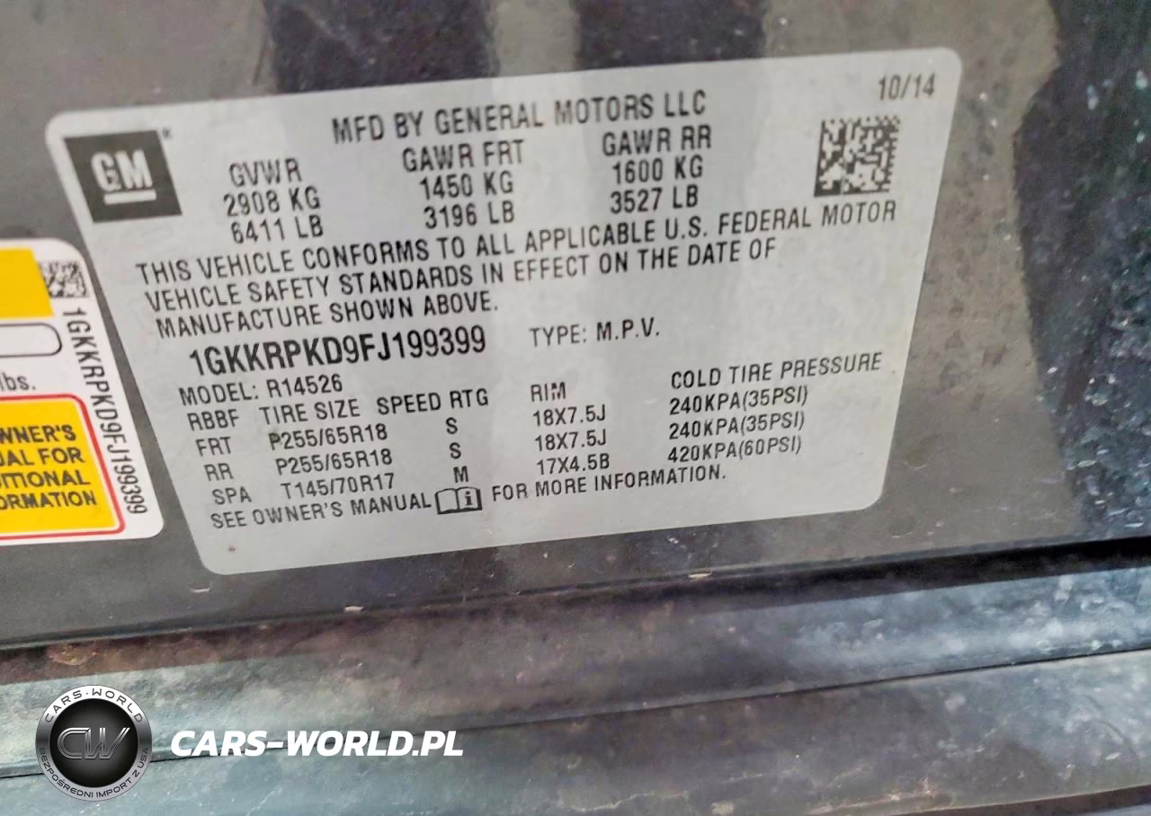 2015 GMC Acadia Sle VIN:1GKKRPKD9FJ199399 - 13