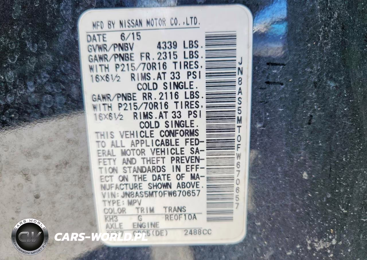 2015 Nissan Rogue Select S VIN:JN8AS5MT0FW670657 - 13