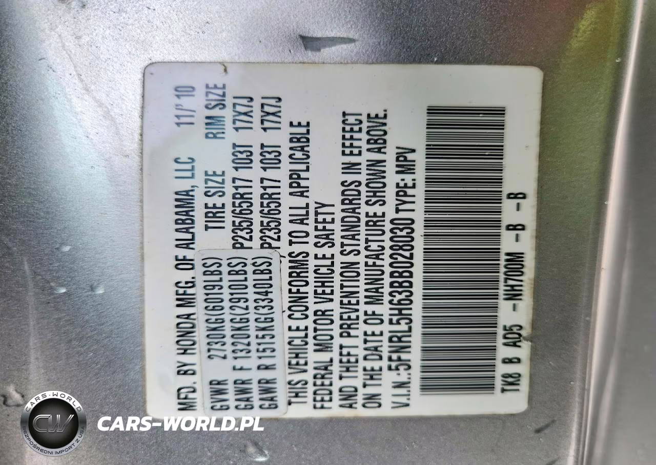 2011 Honda Odyssey Exl VIN:5FNRL5H63BB028030 - 13