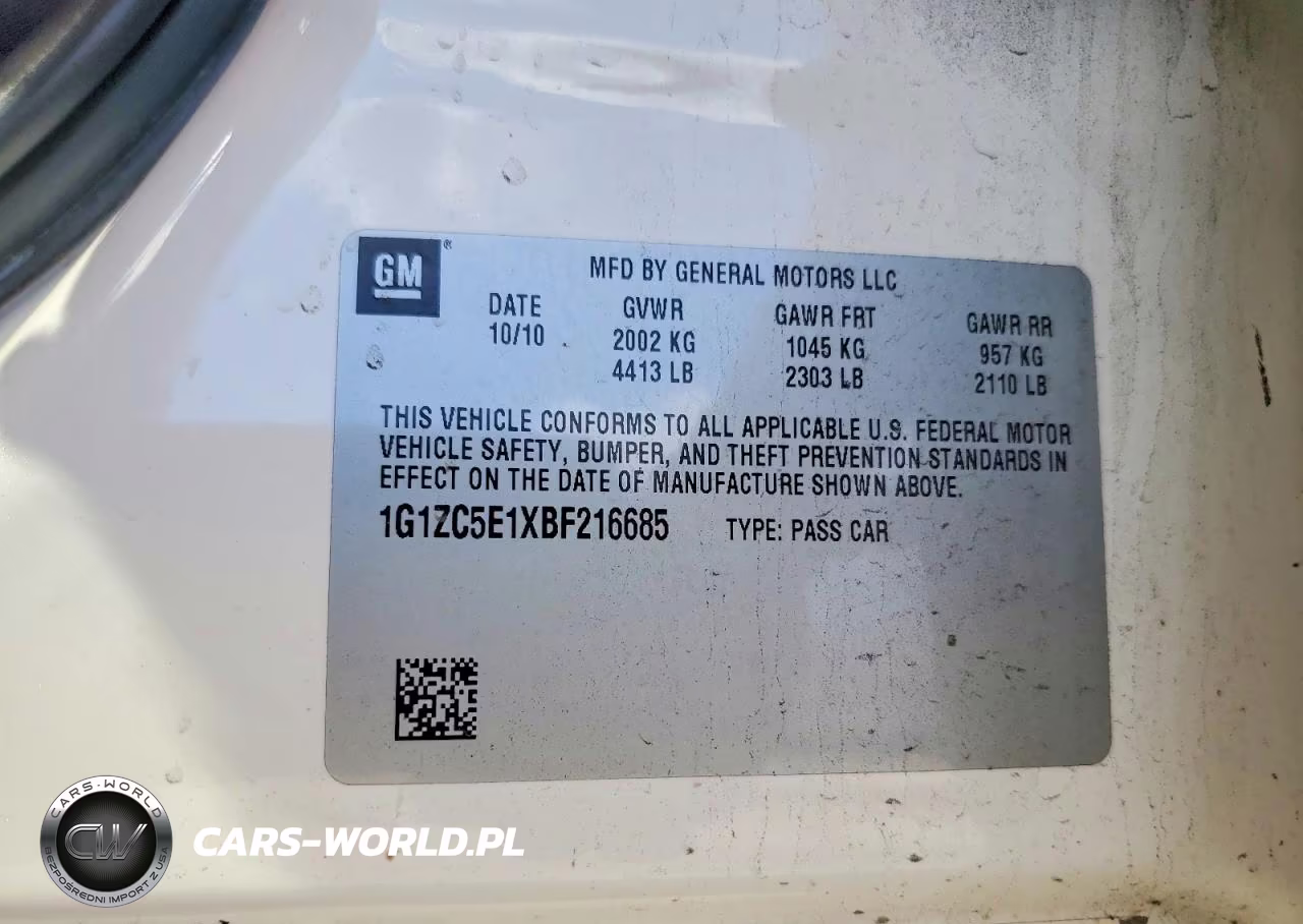 2011 Chevrolet Malibu 1Lt VIN:1G1ZC5E1XBF216685 - 12
