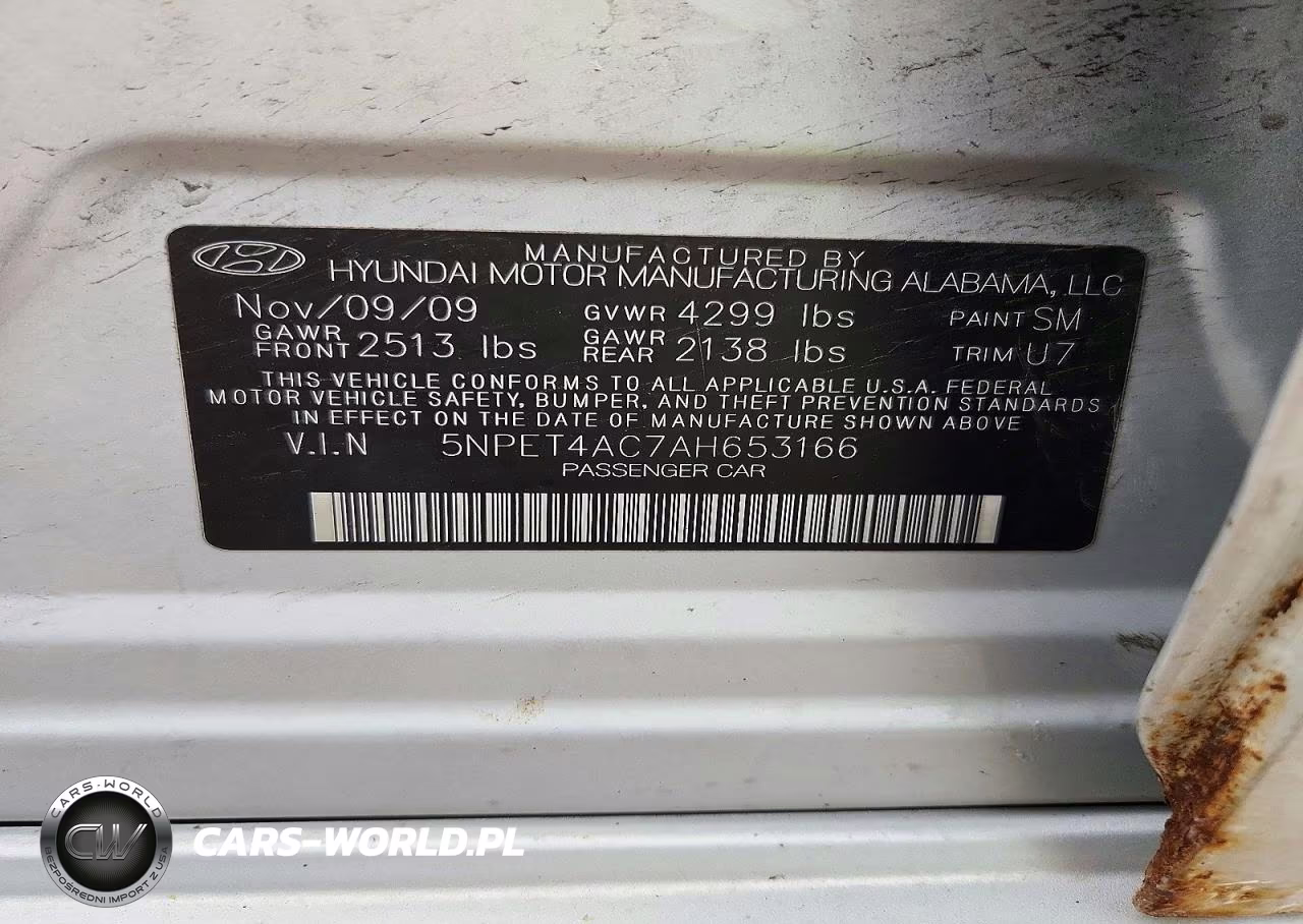 2010 Hyundai Sonata Gls VIN:5NPET4AC7AH653166 - 13
