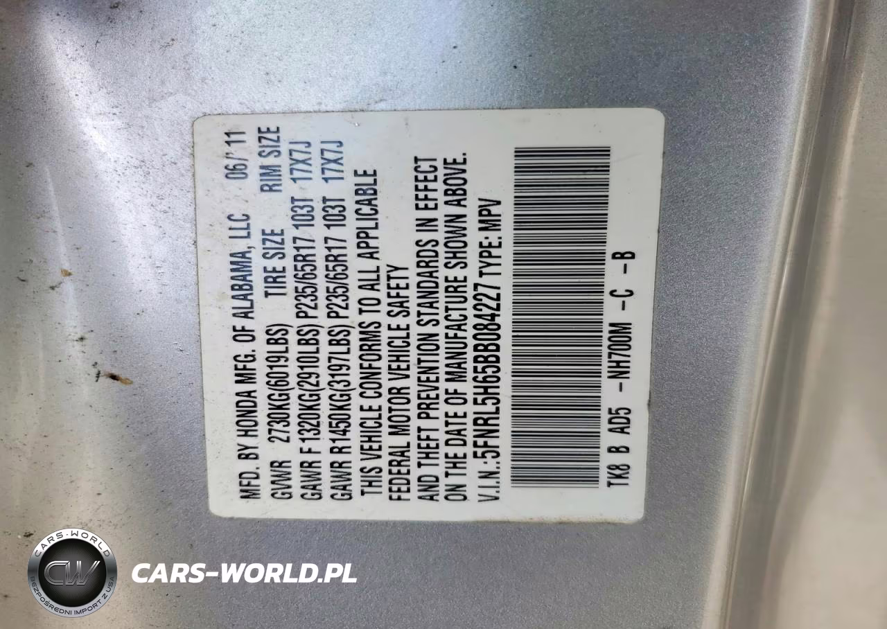 2011 Honda Odyssey Exl VIN:5FNRL5H65BB084227 - 14