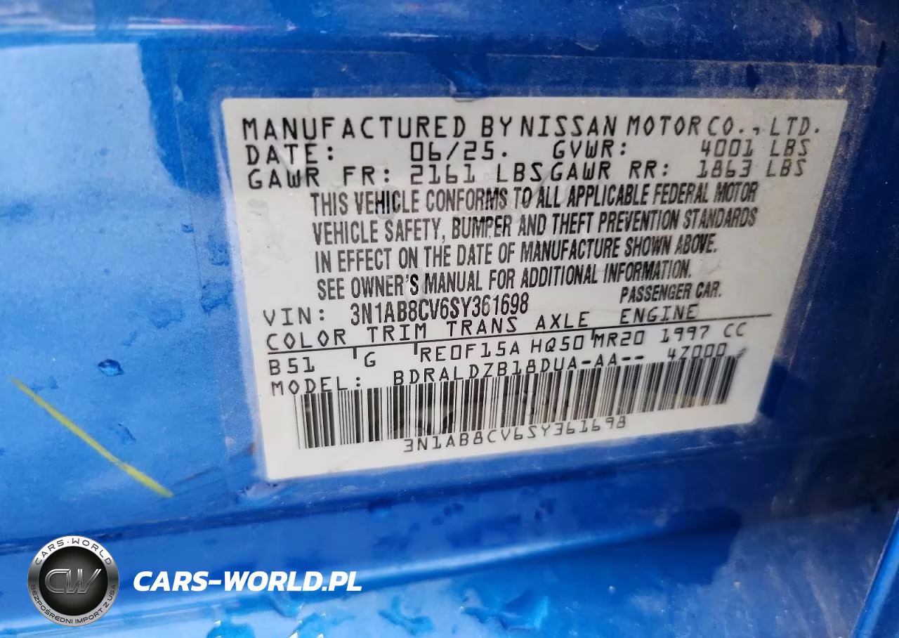 2025 Nissan Sentra Sv VIN:3N1AB8CV6SY361698 - 13