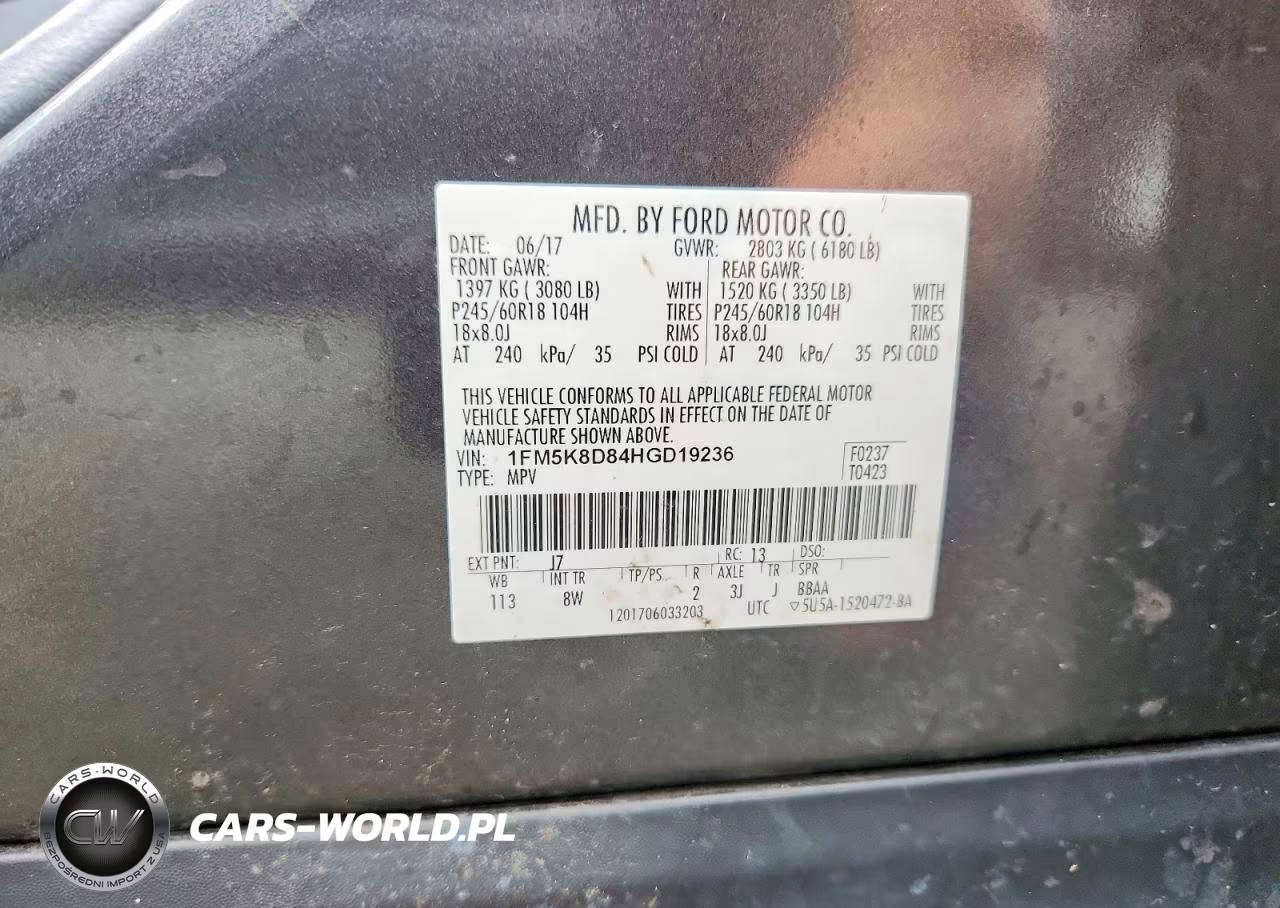 2017 Ford Explorer Xlt VIN:1FM5K8D84HGD19236 - 13