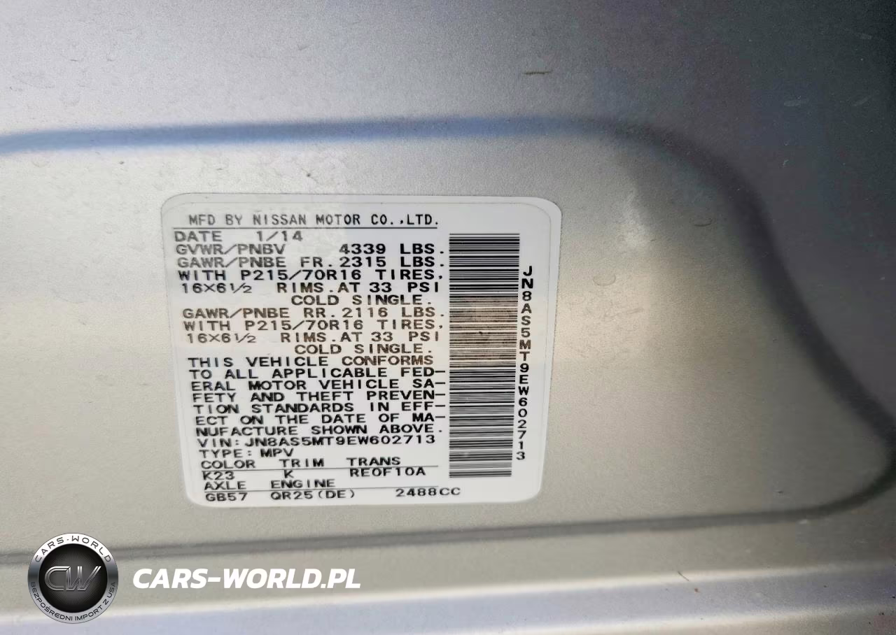 2014 Nissan Rogue Select S VIN:JN8AS5MT9EW602713 - 12