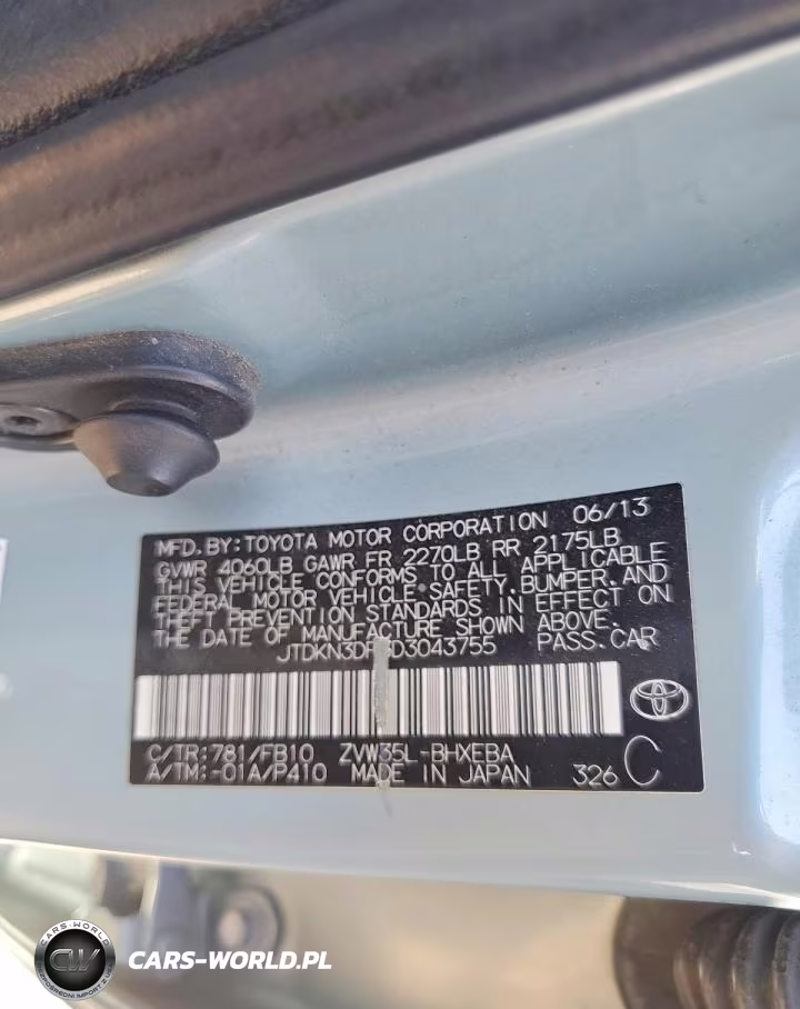 2013 Toyota Prius Plug-In Hybrid Base VIN:JTDKN3DP3D3043755 - 12