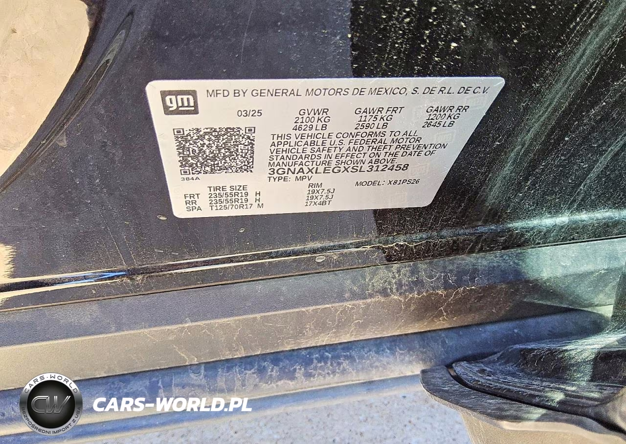 2025 Chevrolet Equinox Rs VIN:3GNAXLEGXSL312458 - 13