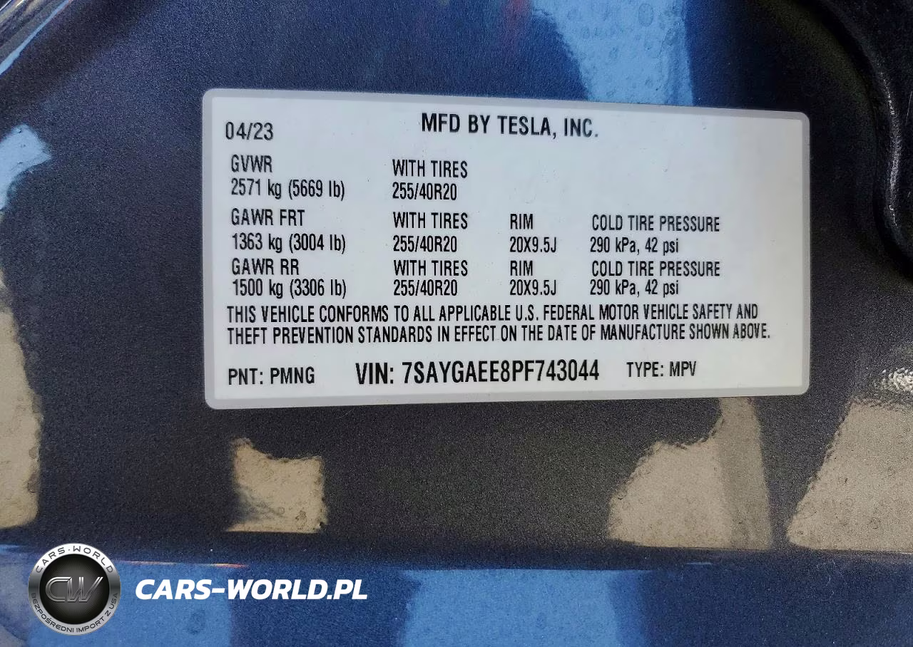 2023 Tesla Model Y VIN:7SAYGAEE8PF743044 - 13
