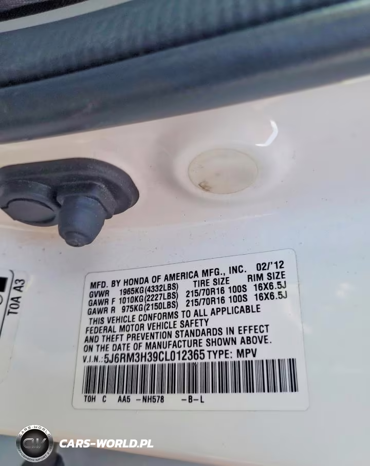 2012 Honda Cr-V Lx VIN:5J6RM3H39CL012365 - 13