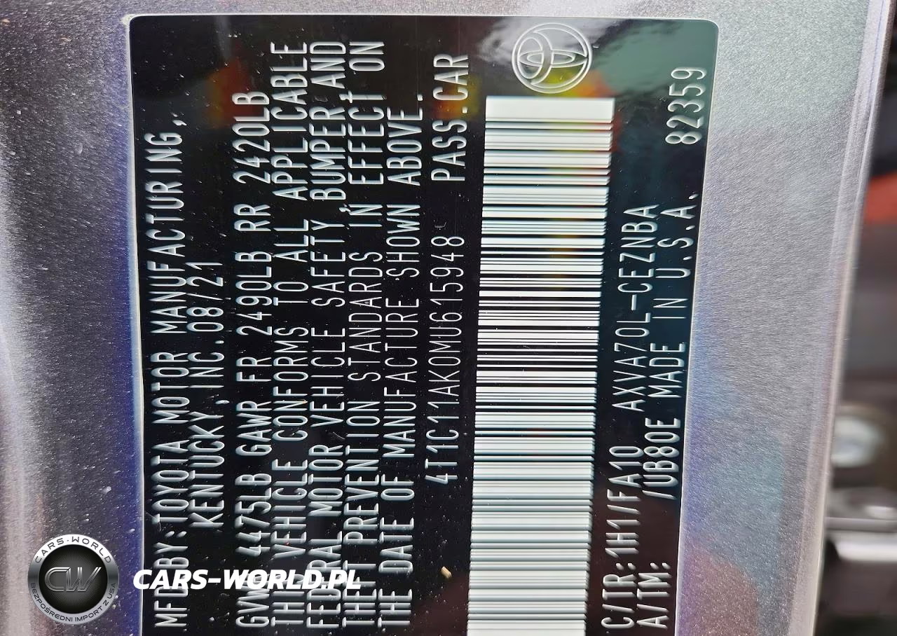 2021 Toyota Camry Le VIN:4T1C11AK0MU615948 - 13