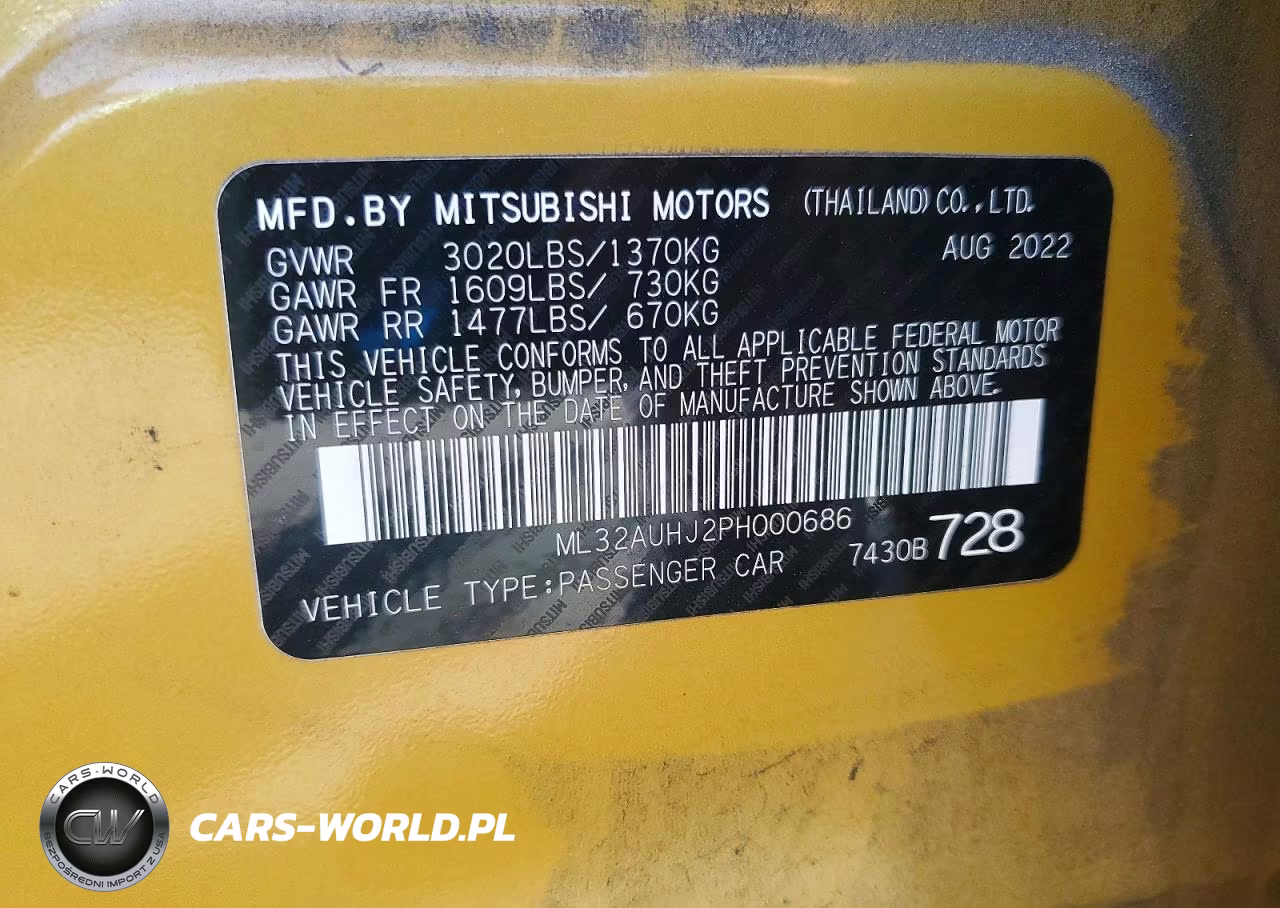 2023 Mitsubishi Mirage Es VIN:ML32AUHJ2PH000686 - 12