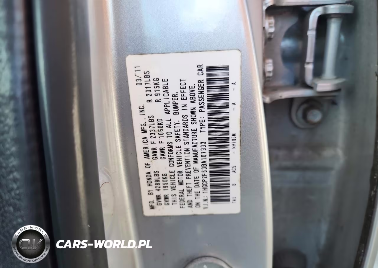 2011 Honda Accord Se VIN:1HGCP2F63BA107333 - 12