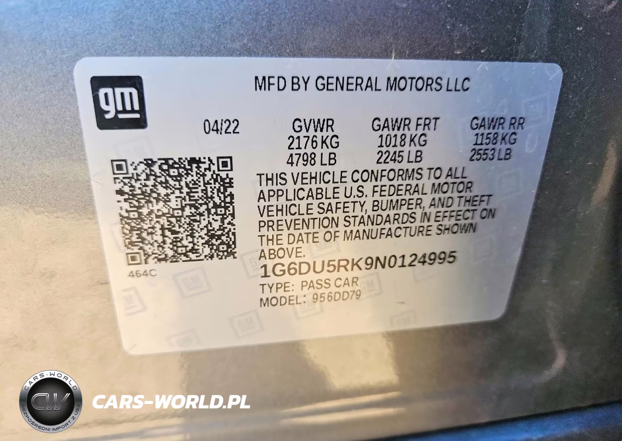 2022 Cadillac Ct5 Sport VIN:1G6DU5RK9N0124995 - 12