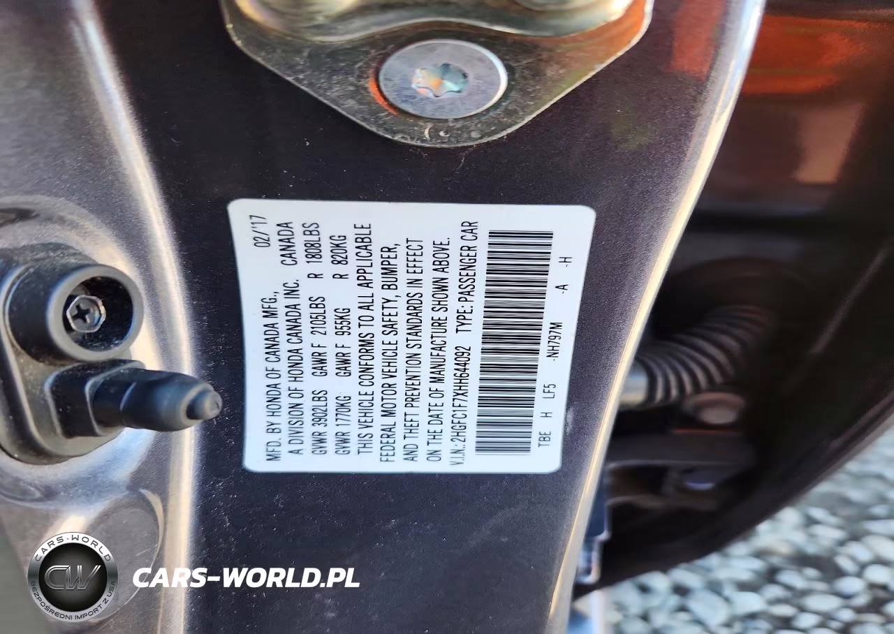 2017 Honda Civic Exl VIN:2HGFC1F7XHH644092 - 13