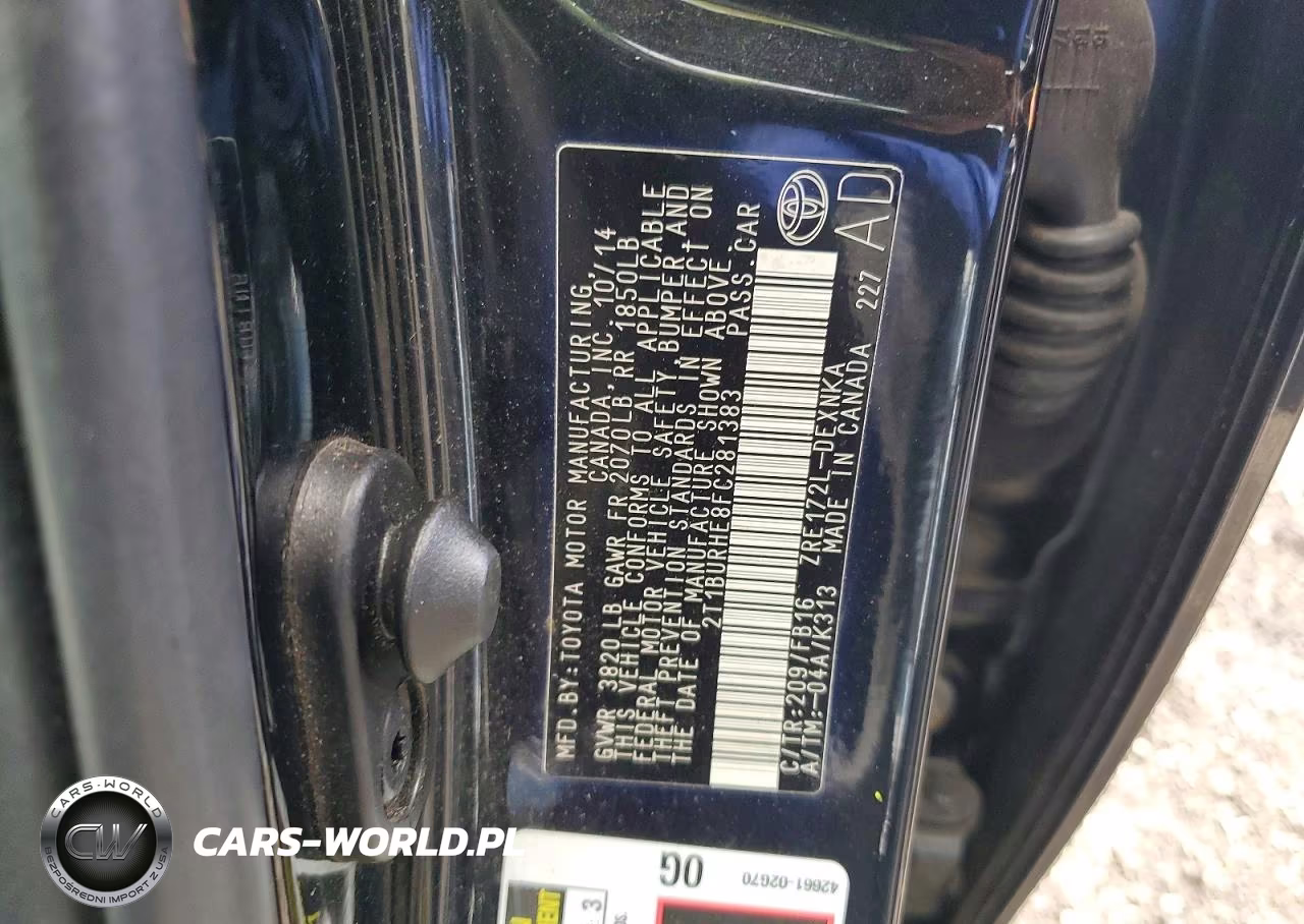 2015 Toyota Corolla Le VIN:2T1BURHE8FC281383 - 12