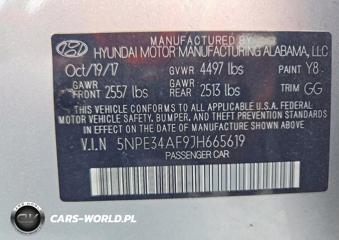 2018 Hyundai Sonata Sel VIN:5NPE34AF9JH665619 - 12