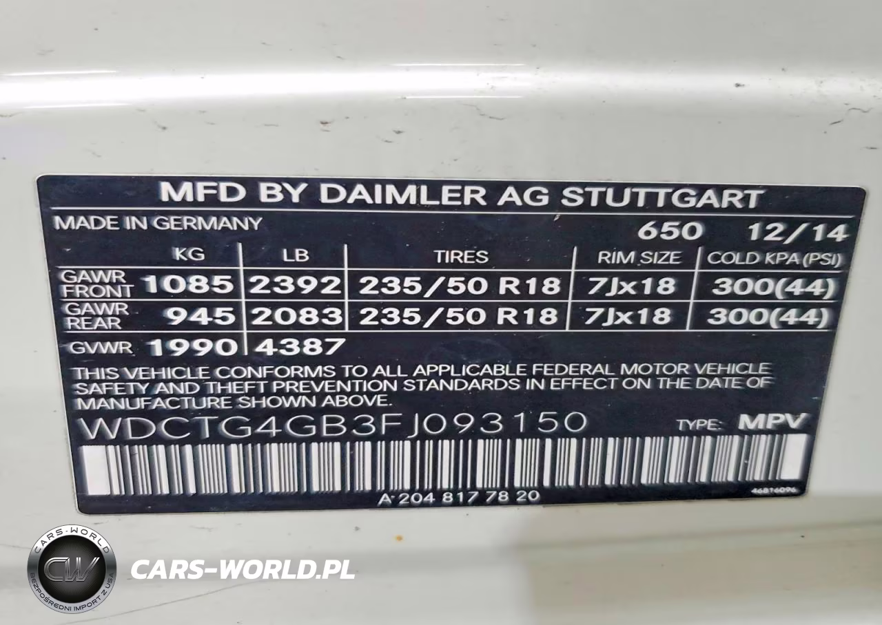 2015 Mercedes-Benz Gla 250 4Matic VIN:WDCTG4GB3FJ093150 - 13