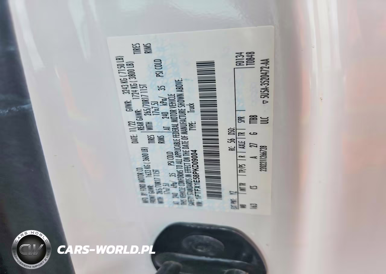 2023 Ford F150 Super Cab VIN:1FTFX1E58PKD09004 - 12