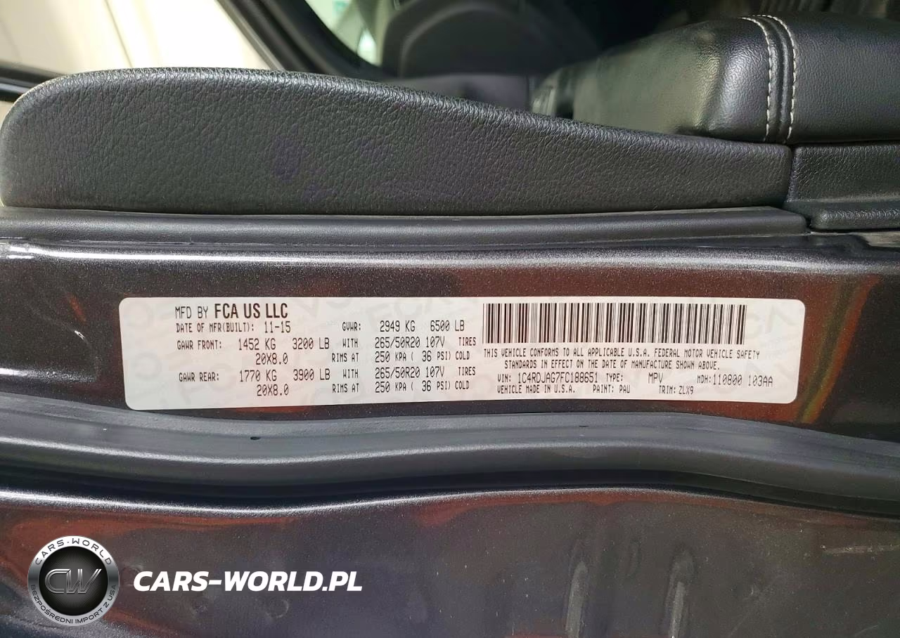 2015 Dodge Durango Sxt VIN:1C4RDJAG7FC188651 - 13