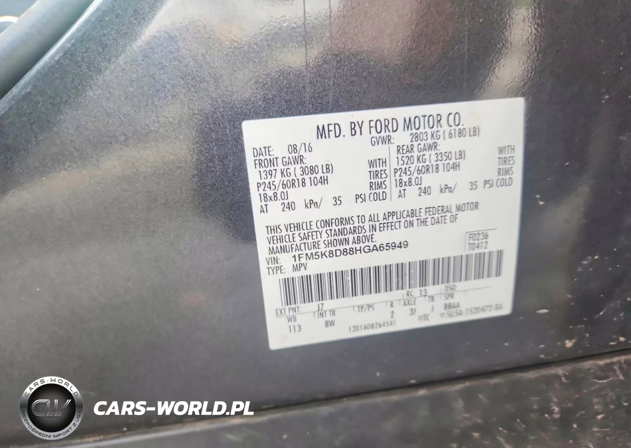 2017 Ford Explorer Xlt VIN:1FM5K8D88HGA65949 - 13