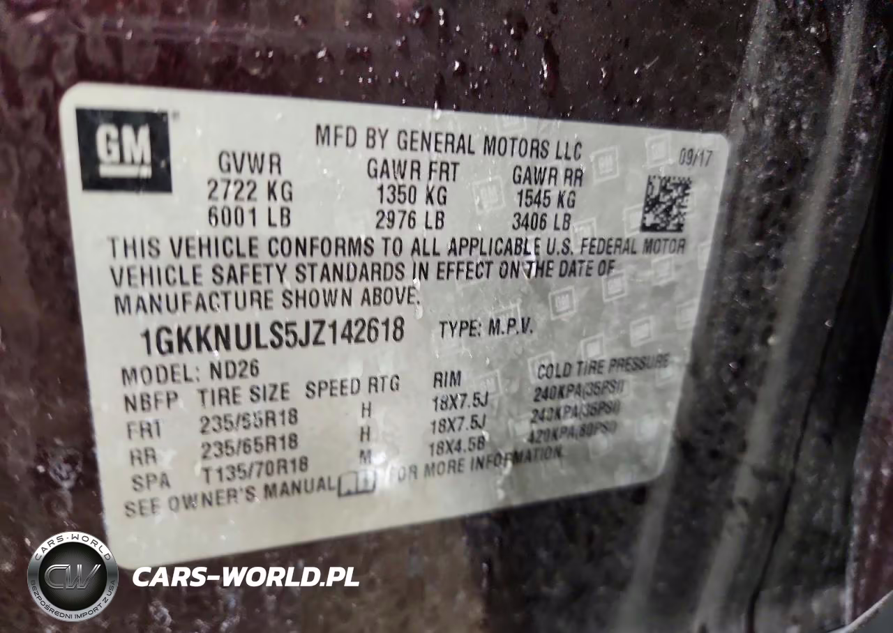 2018 GMC Acadia Slt-1 VIN:1GKKNULS5JZ142618 - 13