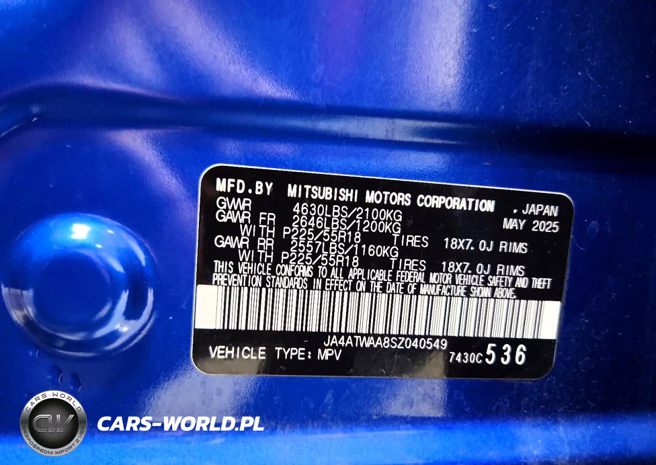 2025 Mitsubishi Eclipse Cross Se VIN:JA4ATWAA8SZ040549 - 13