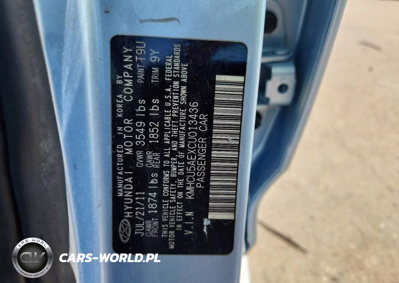 2012 Hyundai Accent Gls VIN:KMHCU5AEXCU013436 - 12