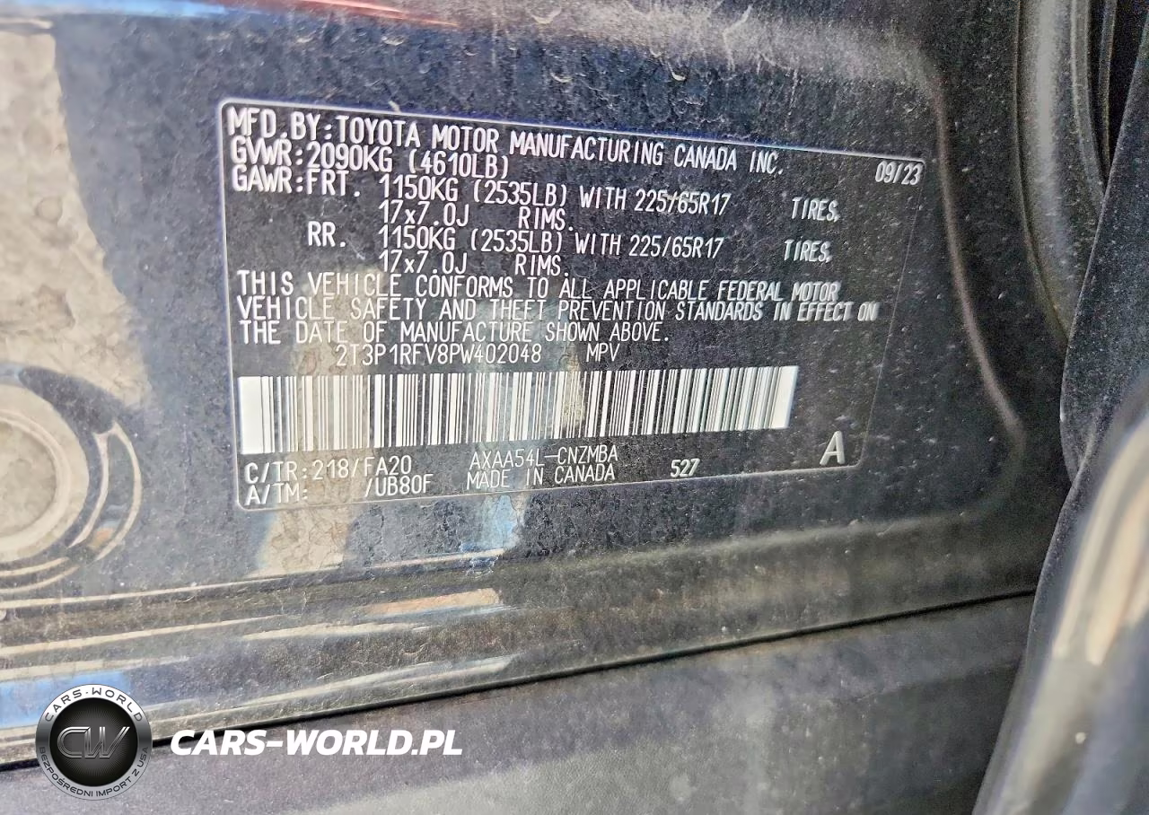 2023 Toyota Rav4 Xle VIN:2T3P1RFV8PW402048 - 13