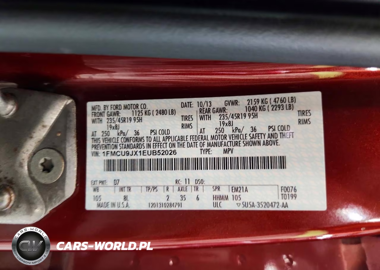 2014 Ford Escape Titanium VIN:1FMCU9JX1EUB52026 - 13