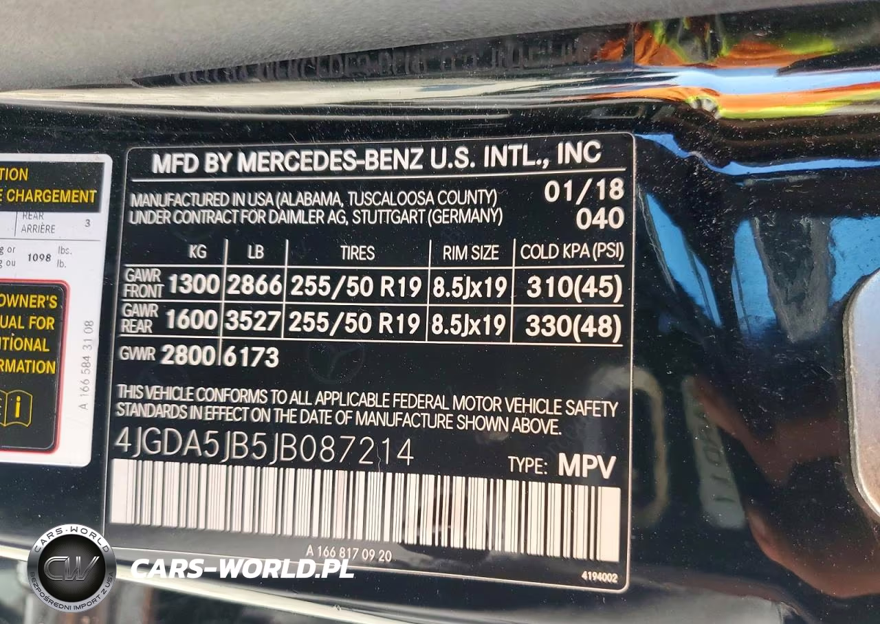 2018 Mercedes-Benz Gle 350 VIN:4JGDA5JB5JB087214 - 13