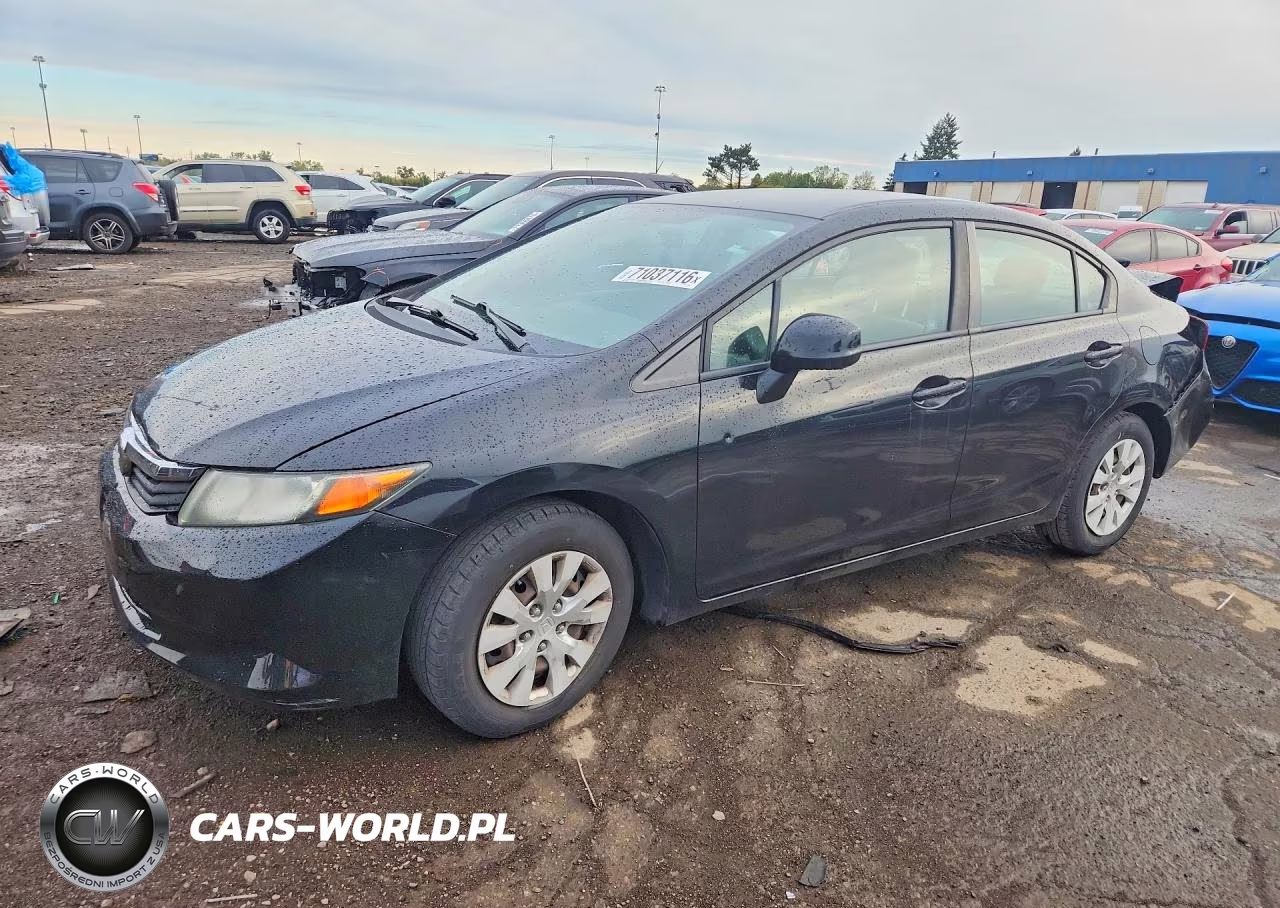 2012 Honda Civic Lx VIN:19XFB2F57CE107285 - 1