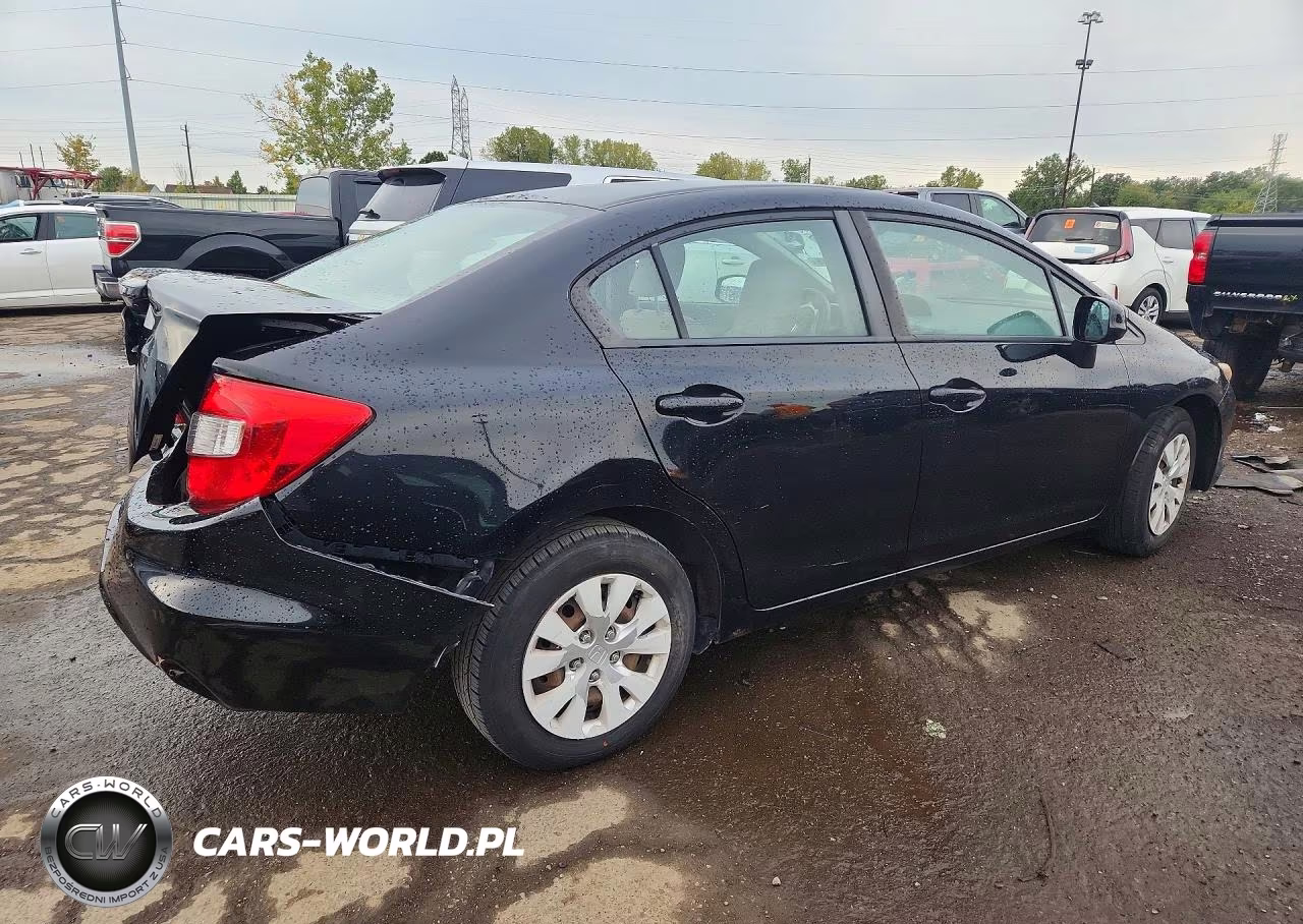 2012 Honda Civic Lx VIN:19XFB2F57CE107285 - 3