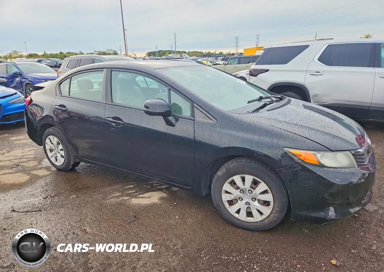 2012 Honda Civic Lx VIN:19XFB2F57CE107285 - 4