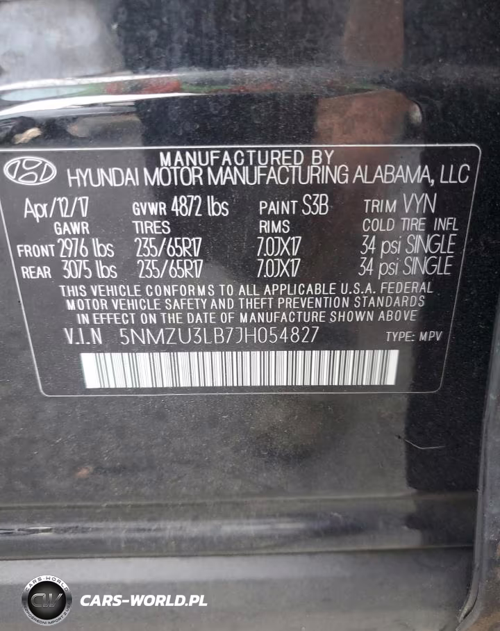 2018 Hyundai Santa Fe Sport 2.4L VIN:5NMZU3LB7JH054827 - 12