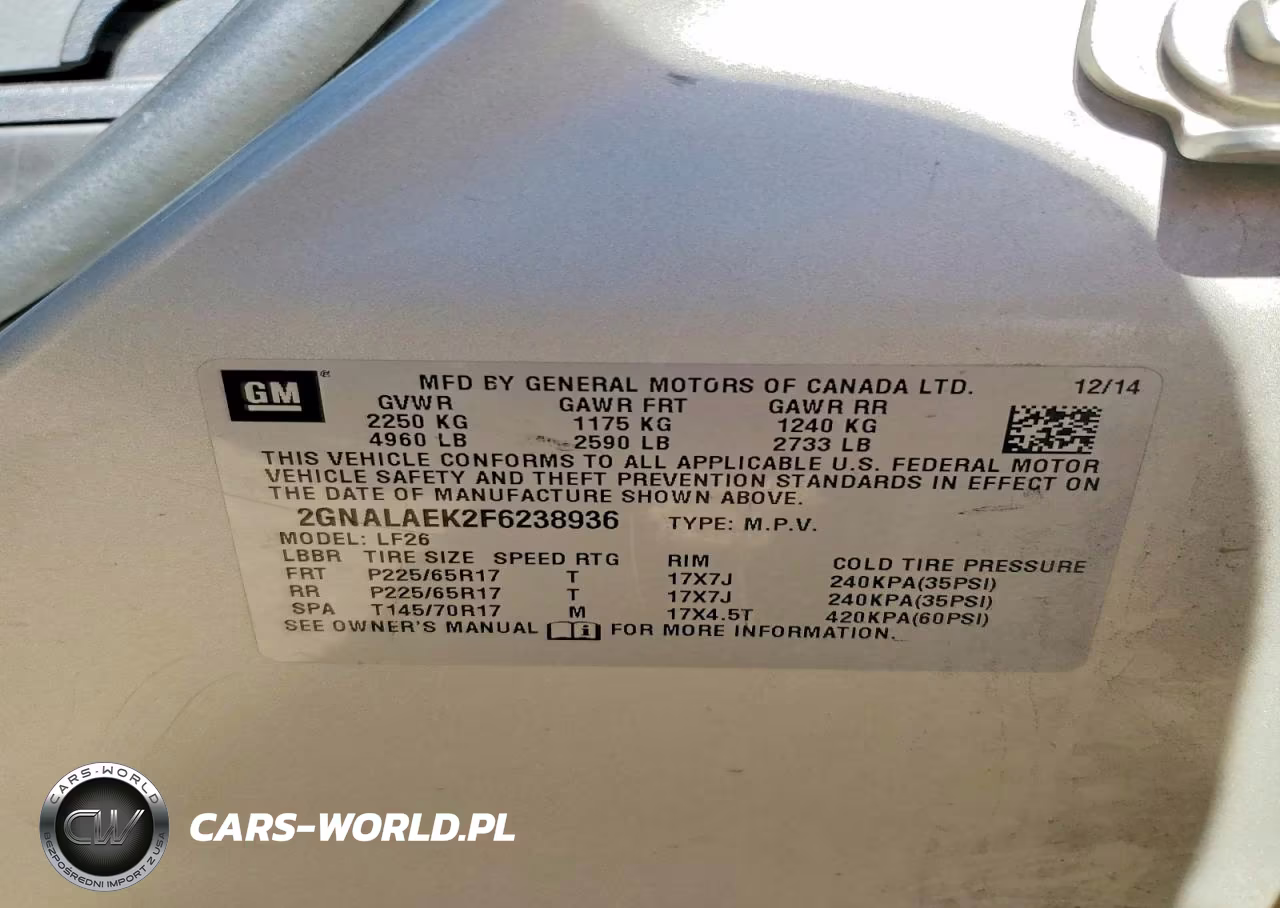 2015 Chevrolet Equinox Ls VIN:2GNALAEK2F6238936 - 12